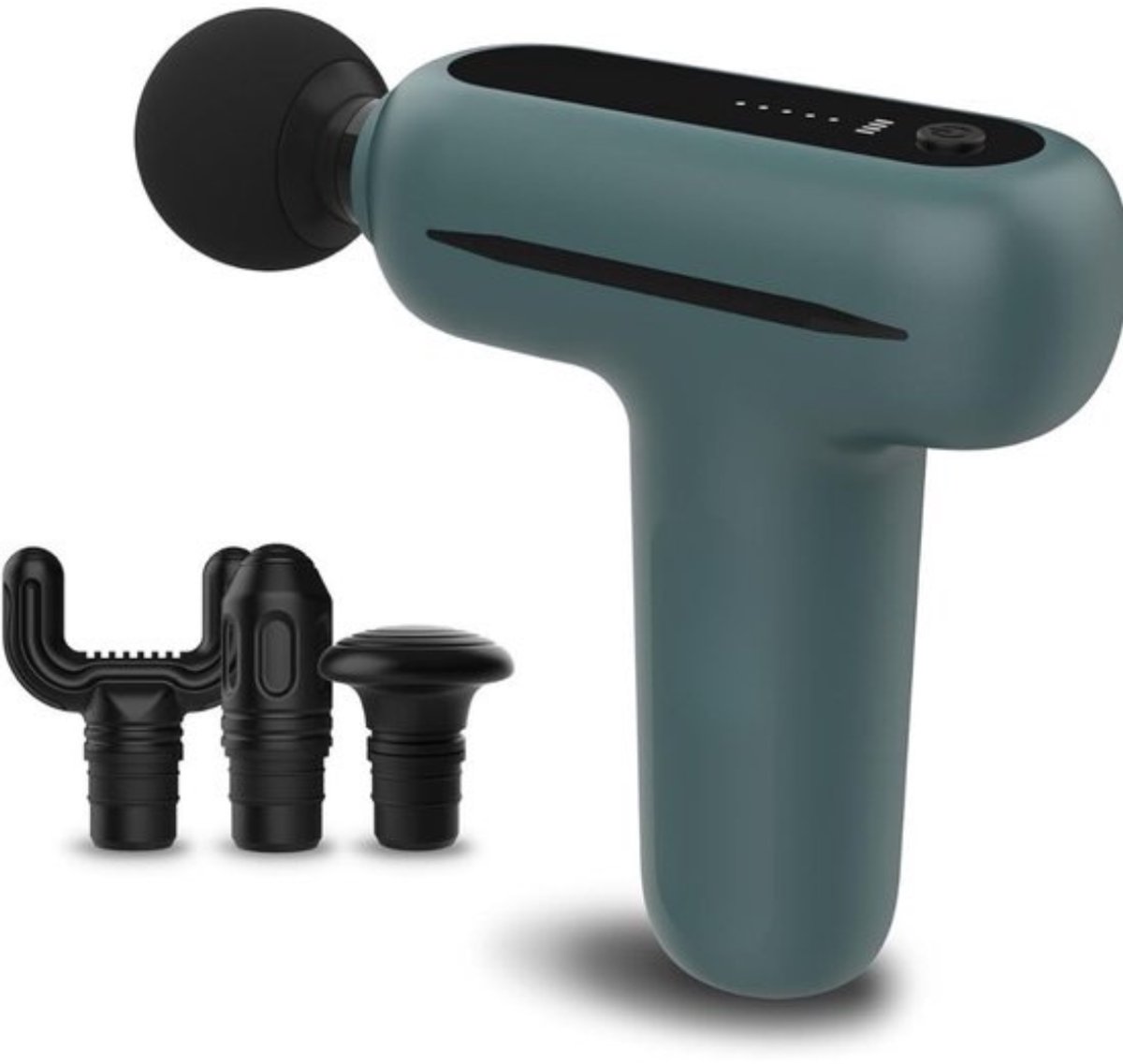 Thuys - Massage Gun Professioneel MG 200 Groen - Smart Mode - 8 Uur Batterij - Veelzijdige Opzetstukken - voor Spierherstel en Ontspanning