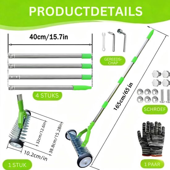 CRLYN® Woelvork - Tuinwoeler - Spitvork - 165 CM van CRLYN — afbeelding 5