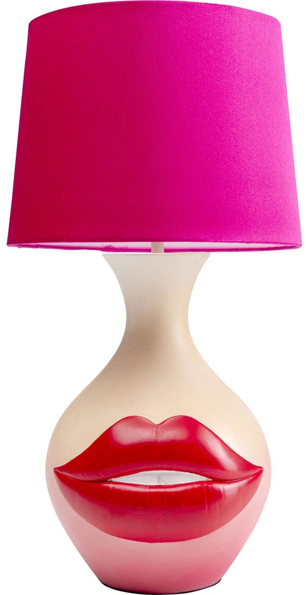 Tafellamp rode lippen 43cm Kare Design