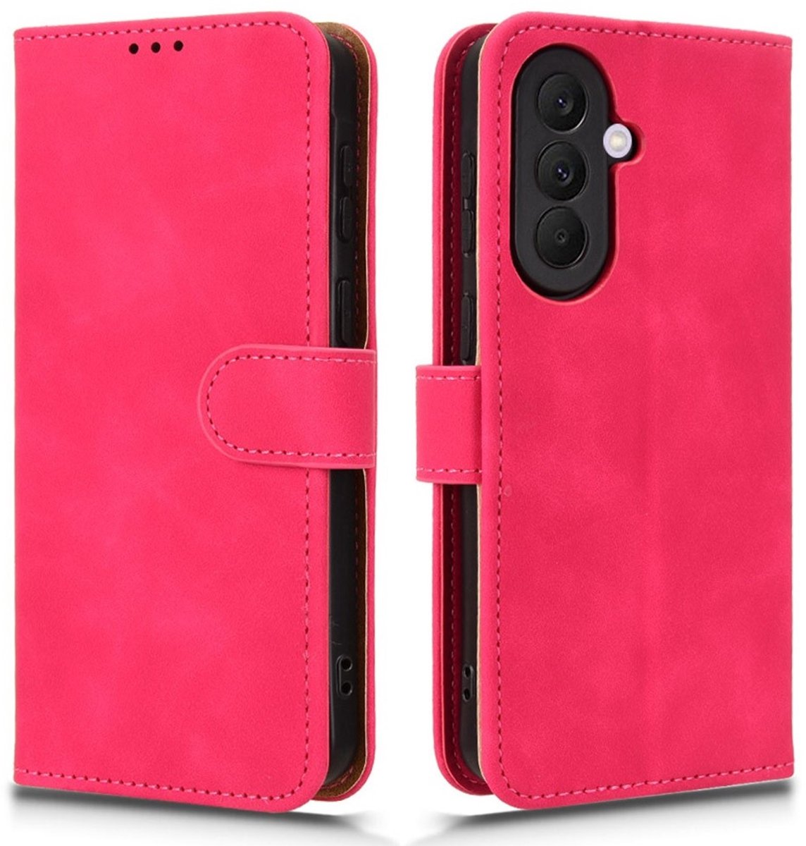 Coverup Hoesje - Geschikt voor Samsung Galaxy A27 Hoesje - Coverup Book Case - Pink