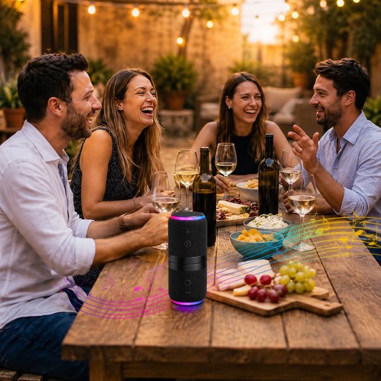 Vyzio - Magnetische Bluetooth Speaker - Splitsbare Draadloze Muziekbox - True Wireless Stereo Surround Sound - 24H Batterij - Bluetooth 5.4 - MEGABEAT — afbeelding 4