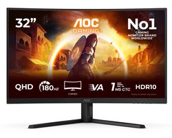 AOC CQ32G4VE - QHD Curved Gaming Monitor - 180hz - 32 inch