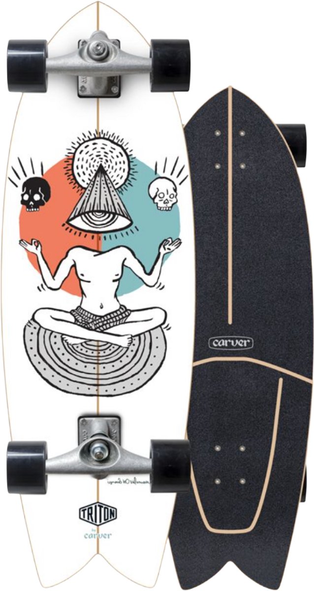 Triton by Carver CX Raw Surfskate 29.5 Equilibrium Wit