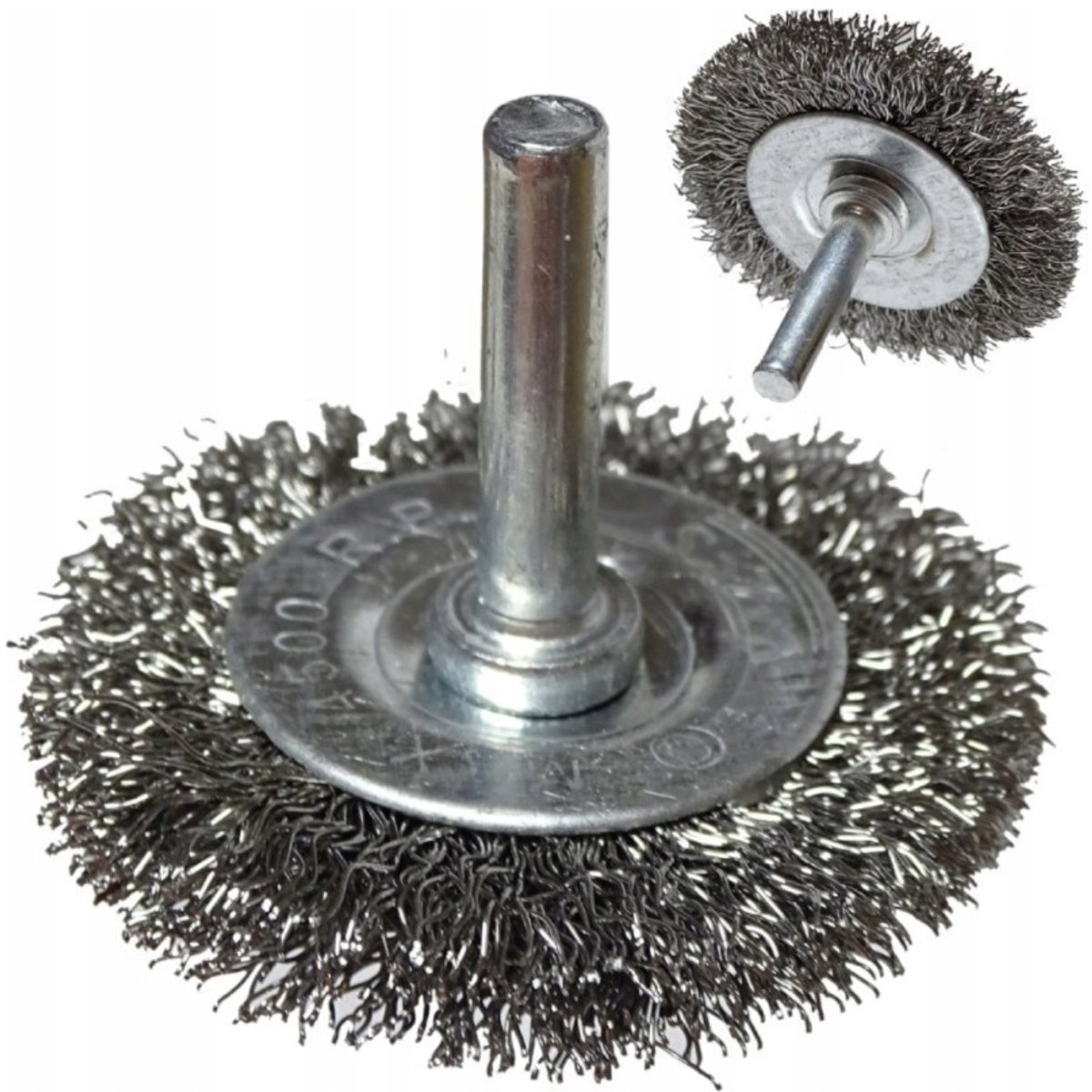 100x6 mm staalborstel - staalborstels - staal borstel voor op de boormachine - staaldraadborstel - satra