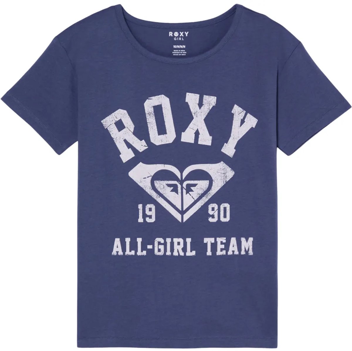 Roxy Lilyregular Nvi T-shirt Met Korte Mouwen 10 Years Meisje Vintage Indigo