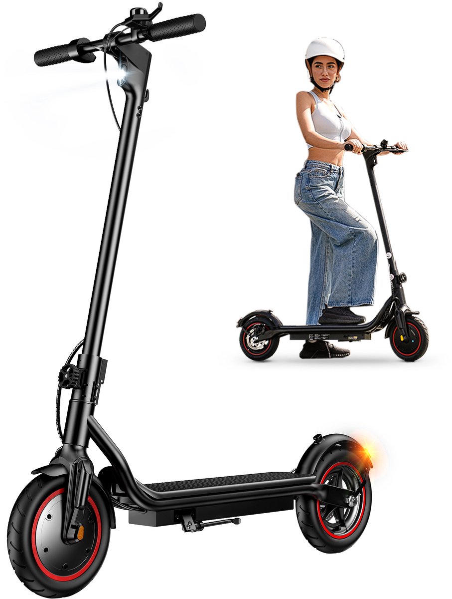 iScooter W5 Elektrische scooter - 8,5‑inch luchtbanden - 34km actieradius - 36V 7,8Ah accu - Maximumsnelheid 25 km/u - Elektronische rem + schijfrem - zwart