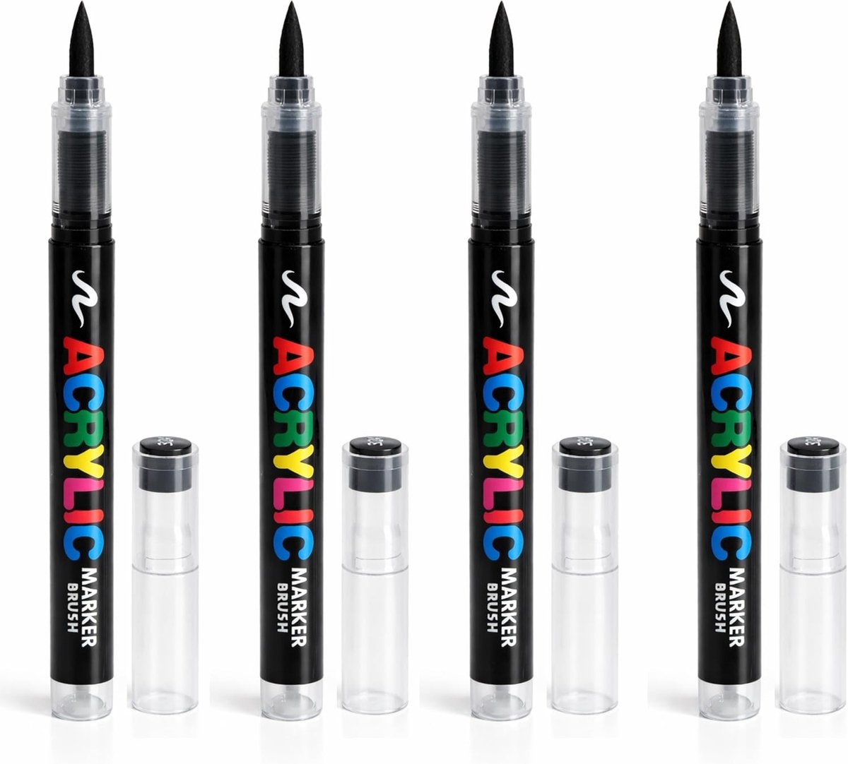 Zwarte Textielstiften - Wasmachinebestendig - Zachte Stift - Permanente Inkt - Voor Creatieve Projecten