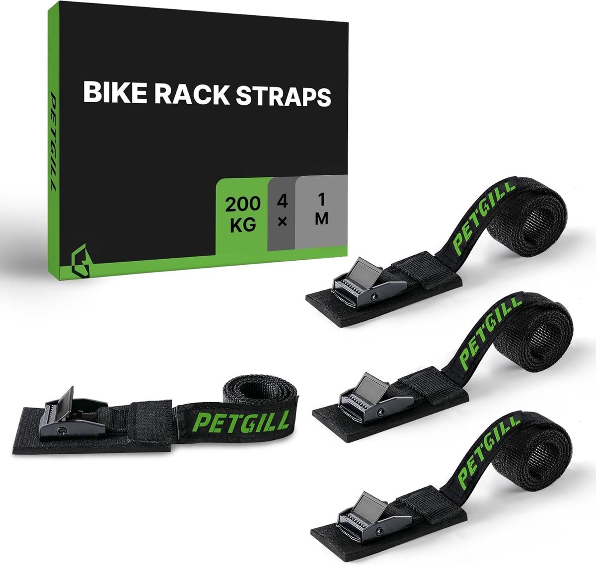Spanbanden met Bekleding - N.v.t. - 100 cm - Geschikt voor Fietsendragers - Voor Fiets en E-bike