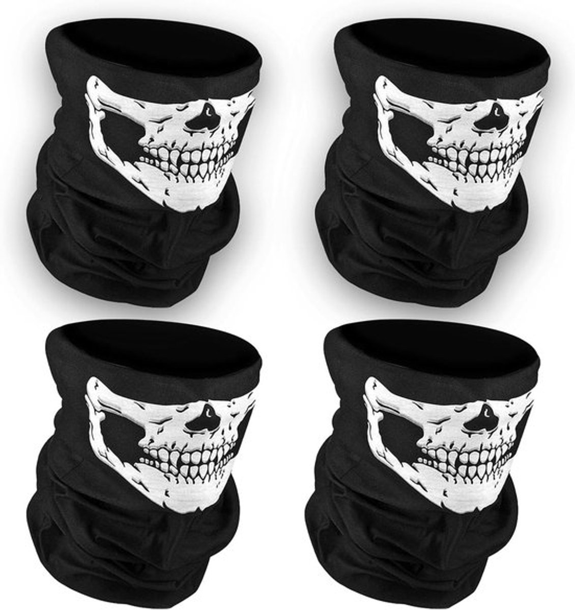 Pack van 4 Balaclava's voor Mannen, Multifunctionele Skimaskers, Ideaal voor Motorfiets en Activiteiten in de Buitenlucht