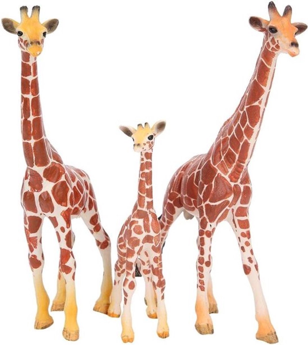 Giraffen Familie Beeldjes Set voor Decoratie en Educatieve Doeleinden - Perfecte Ornamenten voor Kinderen en Dierenliefhebbers