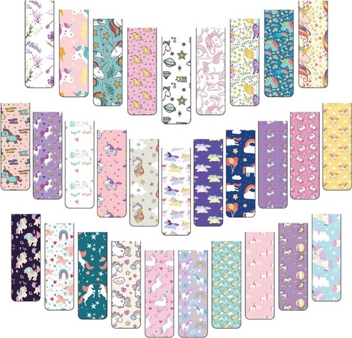 Magnetische Boekenleggers Set van 30 Stuks voor Kinderen, Studenten en Leraren - Ideale Leesaccessoires voor School, Thuis en Kantoor