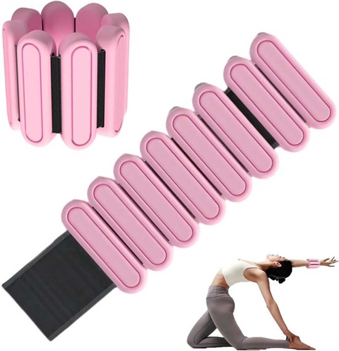 Verstelbare Enkelgewichten van 900G - Ideaal voor Yoga, Pilates, Dans en Krachttraining, Verhoog je Fitnessniveau en Verbeter je Uithoudingsvermogen