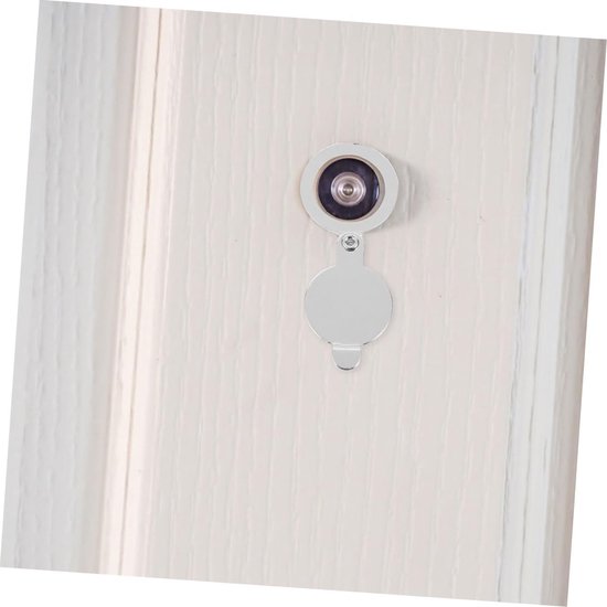 Deurspion Deksel - Kijkgat Cover Privacy - Inkijk Voorkomen - Sterk Koper Materiaal - 5.5 cm - Zilver — afbeelding 2