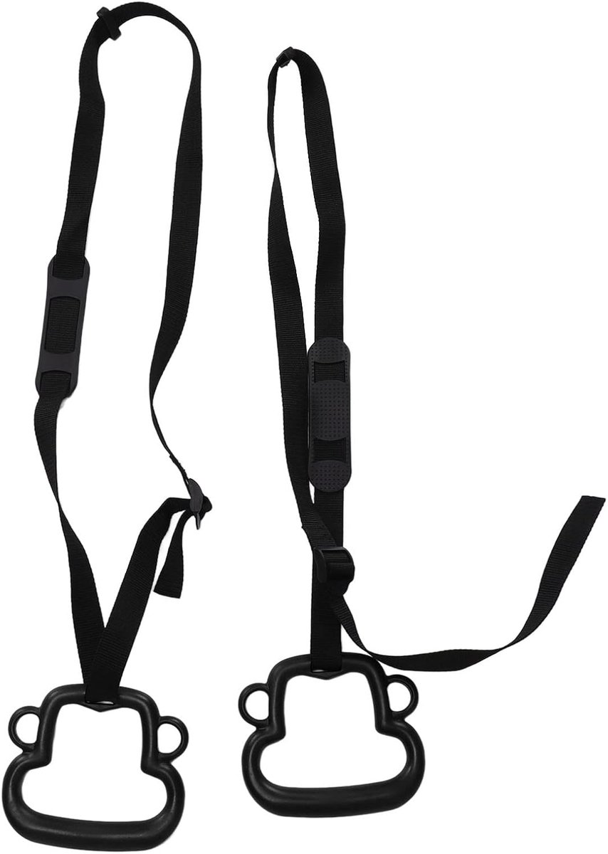 SnelShoppen - Outdoor Gymnastiek Ringen, Ergonomische Monkey Pull Up Ring met 150 kg Laadvermogen en Verstelbare Harnas voor Kinderen vanaf 3 Jaar