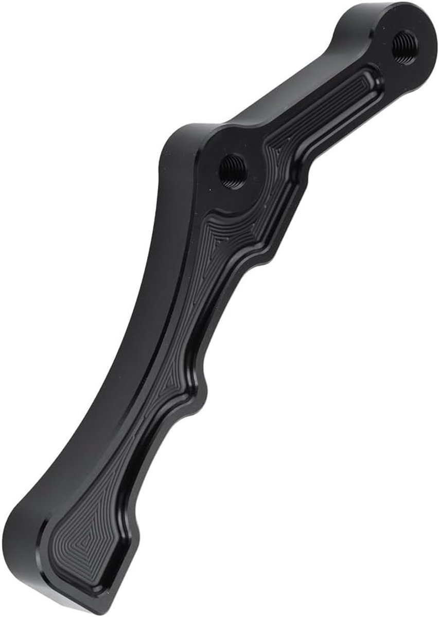 SnelShoppen - Radiale Voorrem Klem Bevestiging Aluminium Zwart Chroom voor Harley 11.5 en 11.8 Stijl Rotors