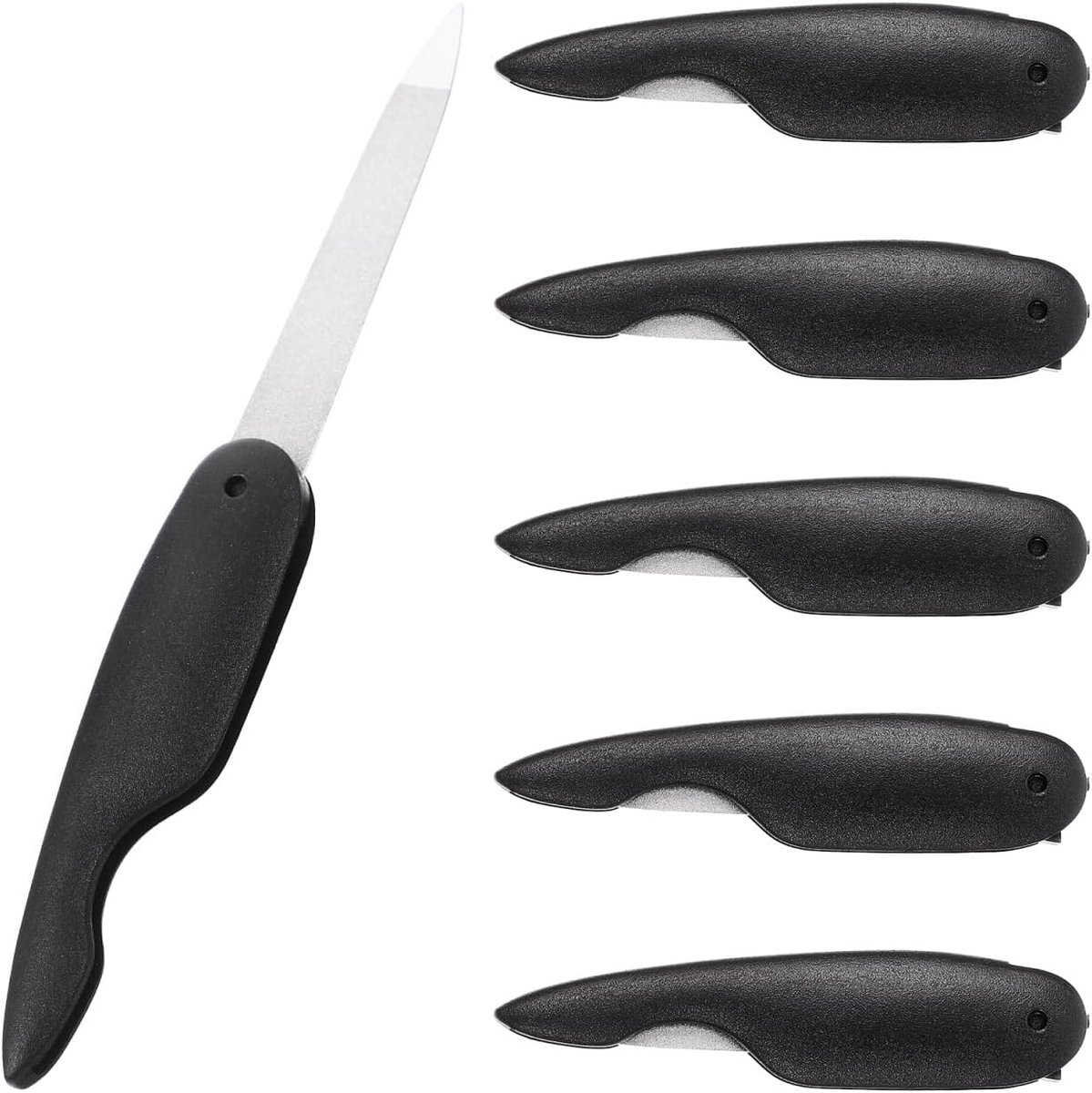 SnelShoppen - 6 Stuks Vouwbare Nagelvijlen, Manicure Gereedschap, Grote Nagelvijlen, Mini Tools, Metalen Nagel Polijstgereedschap, Nagel Polijststrips