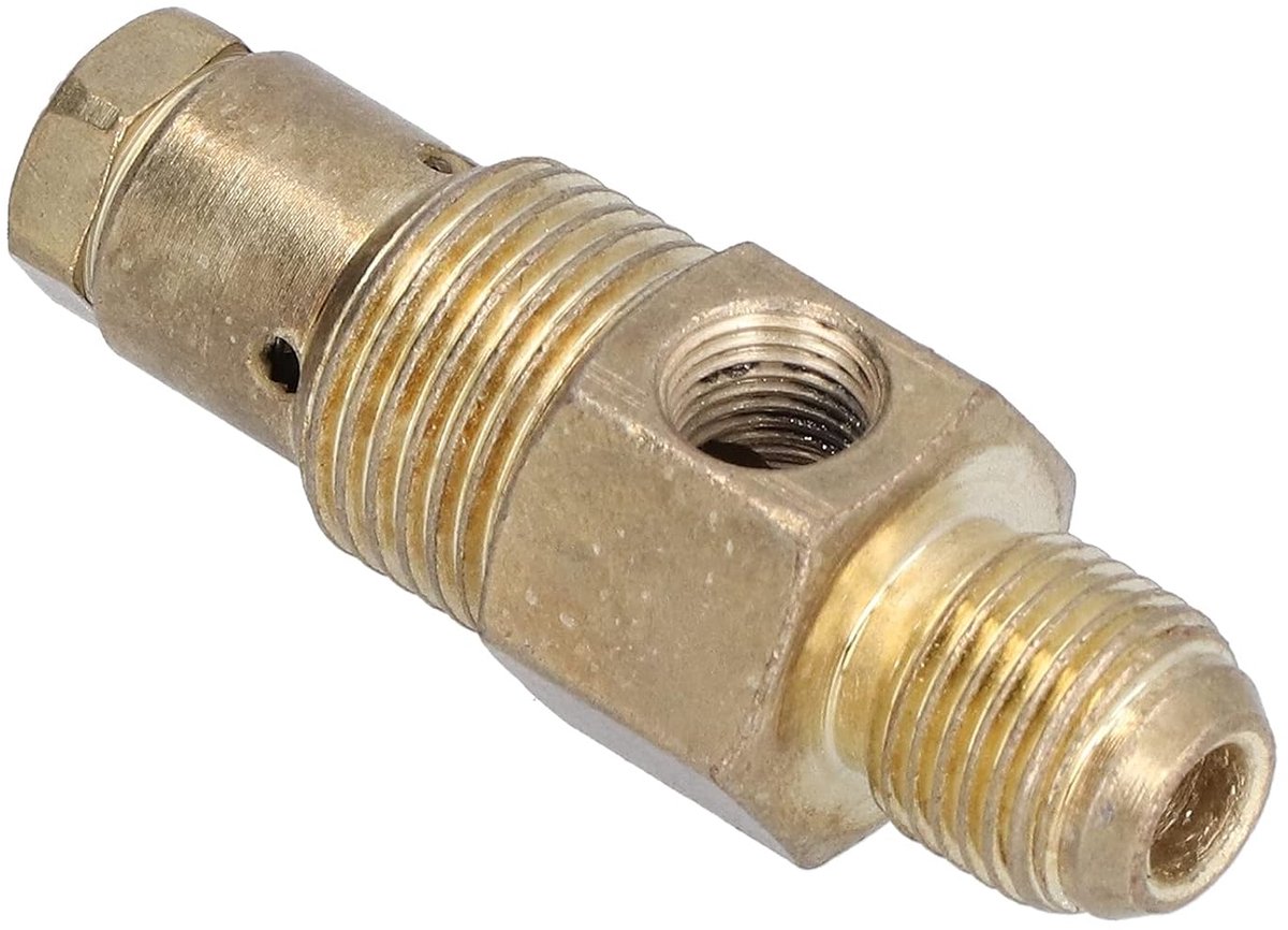 SnelShoppen - Luchtcompressor Controleventiel Cast Iron 1-Weg 21Mm x 16Mm x 10Mm Vervangingsonderdeel voor Luchtcompressor Accessoire