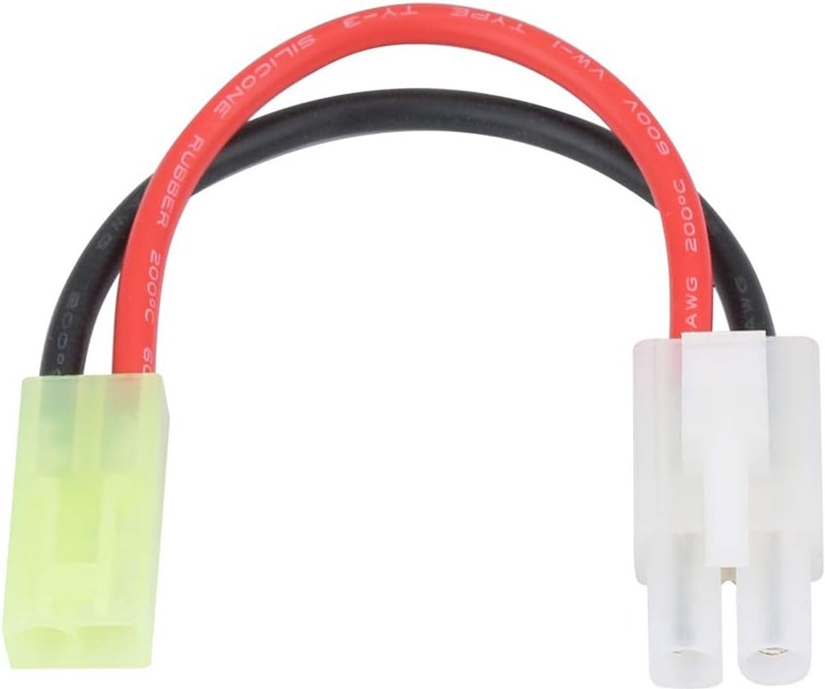 SnelShoppen - 0 Accessoires Voor Vliegtuigen Modellen - 16 AWG Oplaadkabel - 13 cm - Silicone Kleur - Voor Hobby, Modelbouw, Vliegtuig Enthousiastelin