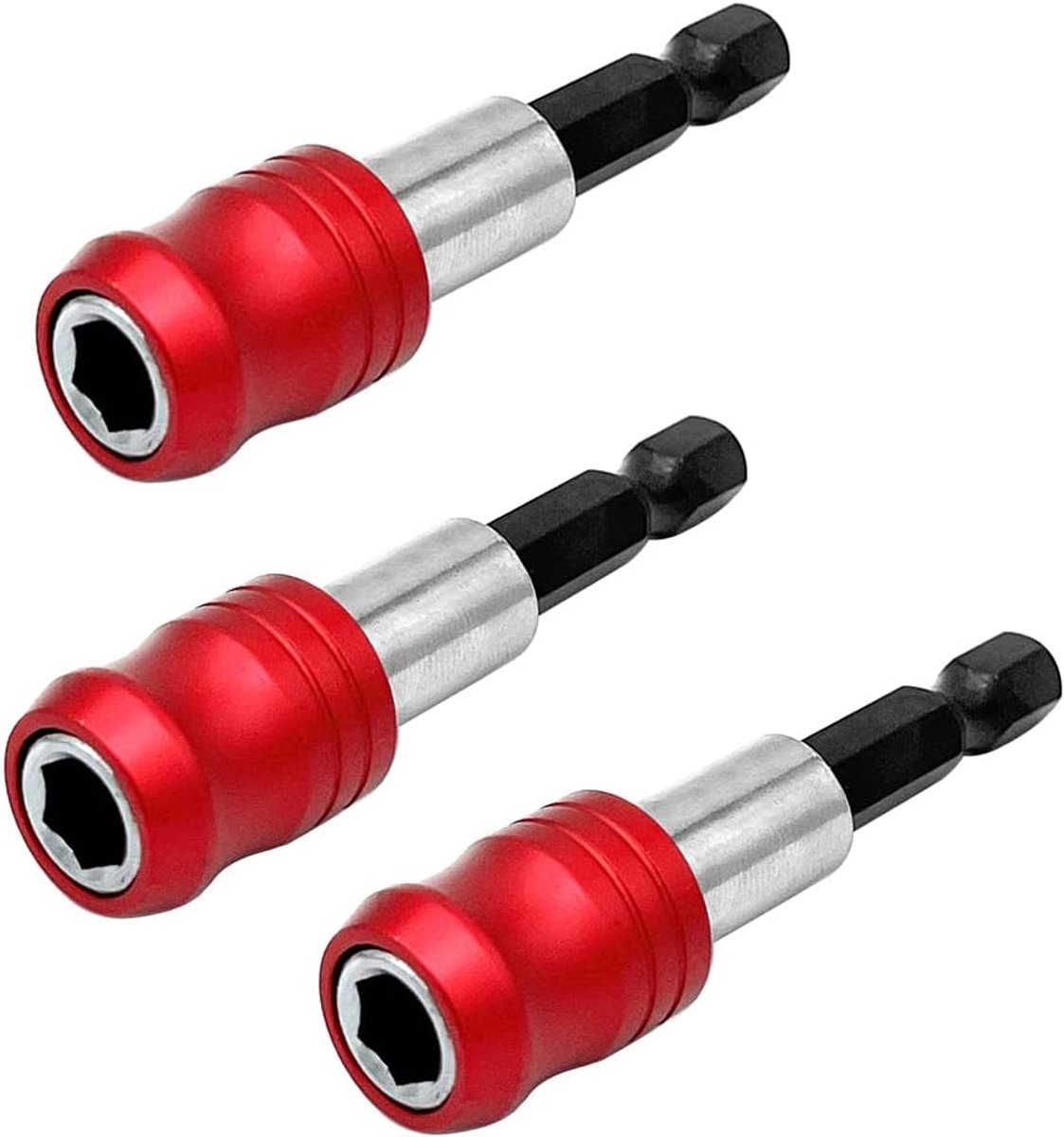 Schroevendraaiers Houder Set van 3 - Magnetische Snelle Verwisseling - Hexas - Voor Eenvoudige Montage - ShopVlot