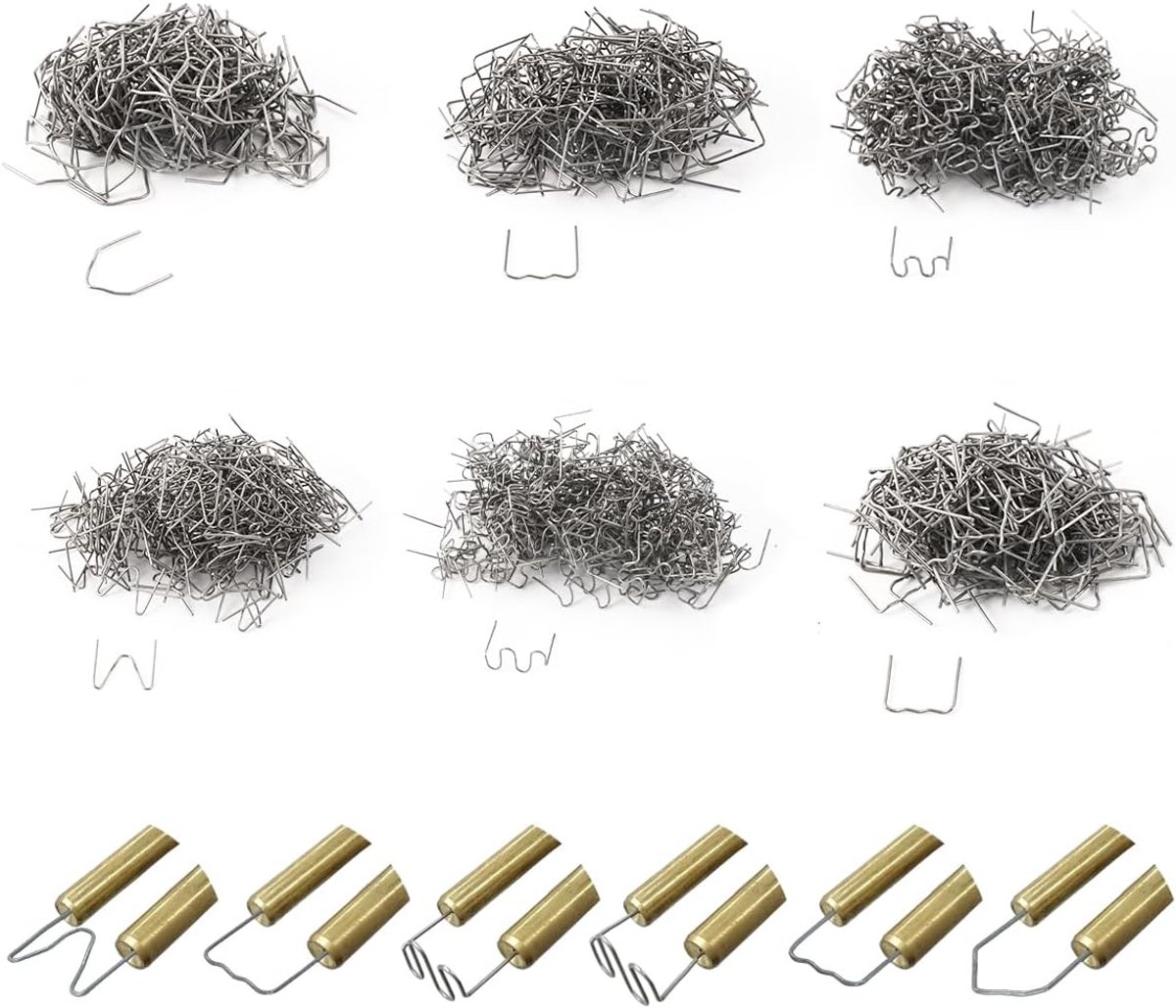 SnelShoppen - 1200 Hotspots 0.6mm/0.8mm, Plastic Lastechniek, RVS Hot Clamps voor Bumper Reparatie, Hoogwaardige Gereedschappen voor Kunststof Herstel