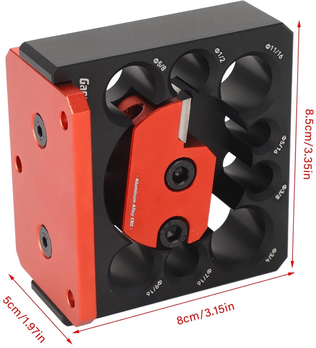 SnelShoppen - Dowel Maker Jig Kit - Duurzaam Aluminium Verstelbare Dowel Maker met Carbide Mes, Elektrische Boor Frees Gereedschap voor Houtbewerking
