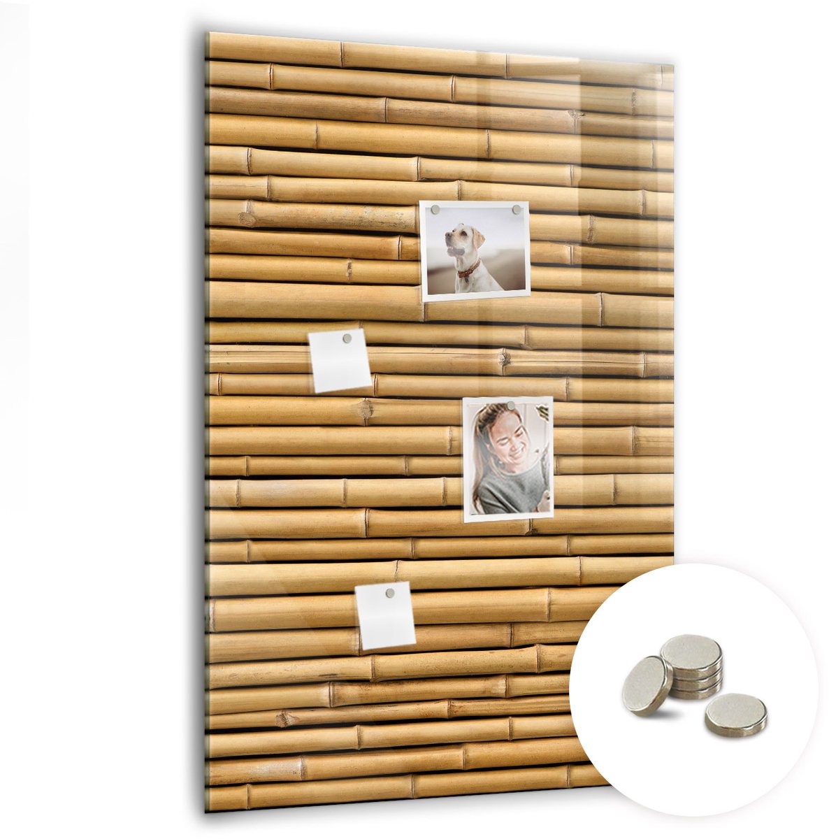 Coloray Glazen Magneetbord - Magnetisch Bord Antelope Canyon - 70x100 cm - Beige Magneetbord - Magnetic Board - Woonkamer Decoratie