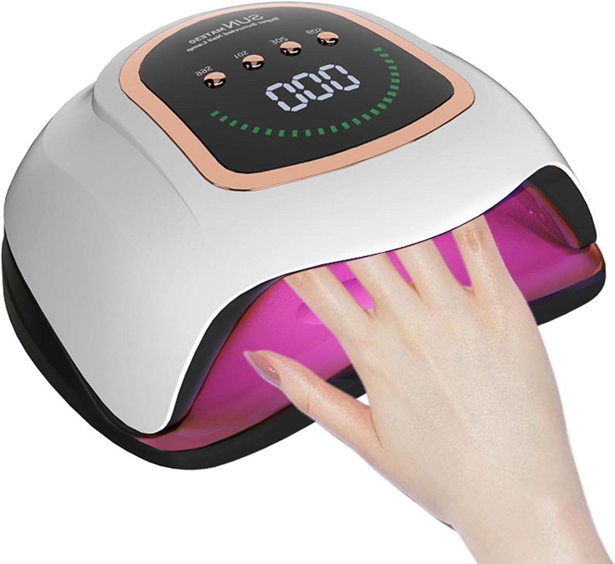Nagel UV Lamp - Gelnageldroger - Nagels Drogen - Hoge Kracht 320W - 72 LED Kralen - Wit