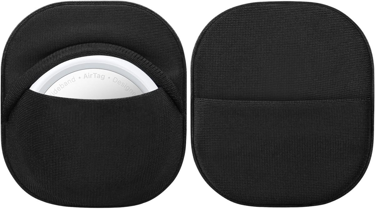 Airtag Houder AirTag Hoes, 2 Pack Kleefmontage Sticker voor Apple Air Tag, Verborgen Hoesje Anti-Kras Veilige Plakhouder, voor TV Bagage Tassen Laptop Rugzak, Zwart