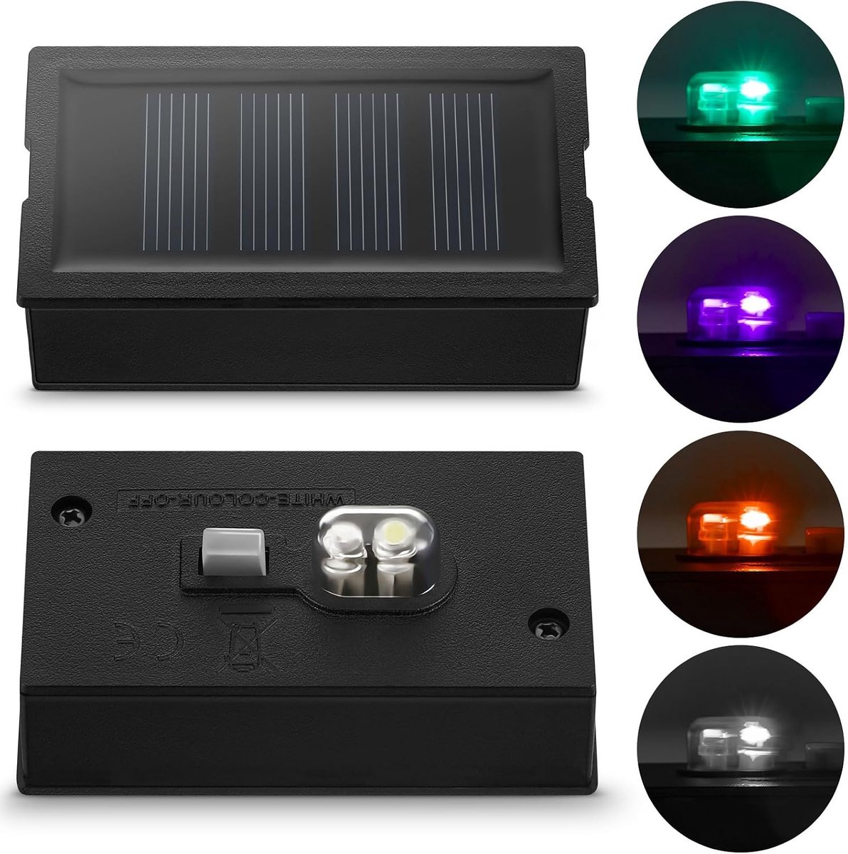 Weewooday Replacement Solar Panels 2 Pack 1.57 x 2.76 Inch Replacement Solar Panels with Light Replacement Solar Lamp - ShopVlot