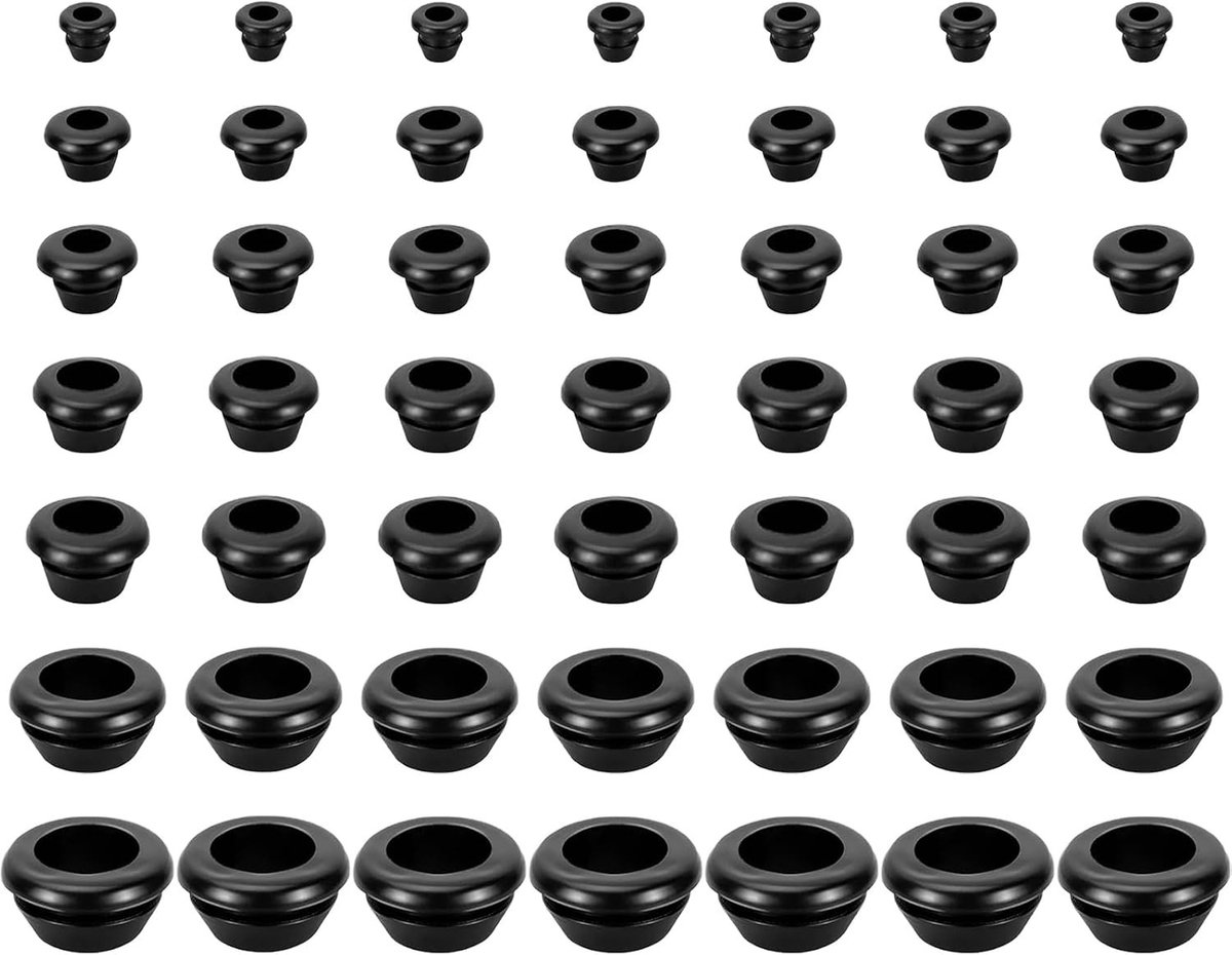 Set van 84 Rubber O-ringen, Waterdichte Rubber Eindkappen en Kabeldoorvoeren voor Kabelbescherming en Installatie (5/6/7/8/10/12/14mm)