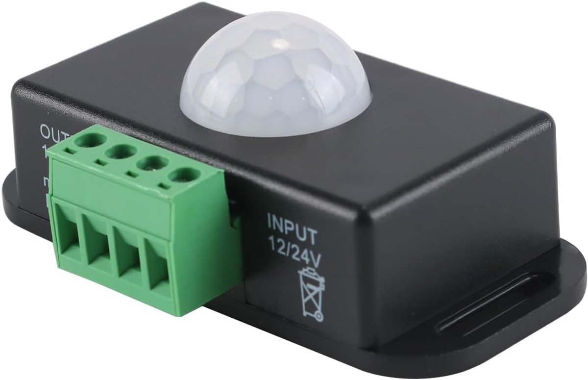 PIR bewegingssensor 12V/24V - infrarood LED - dimmer functie - automatische controle voor LED strips - SnelShoppen