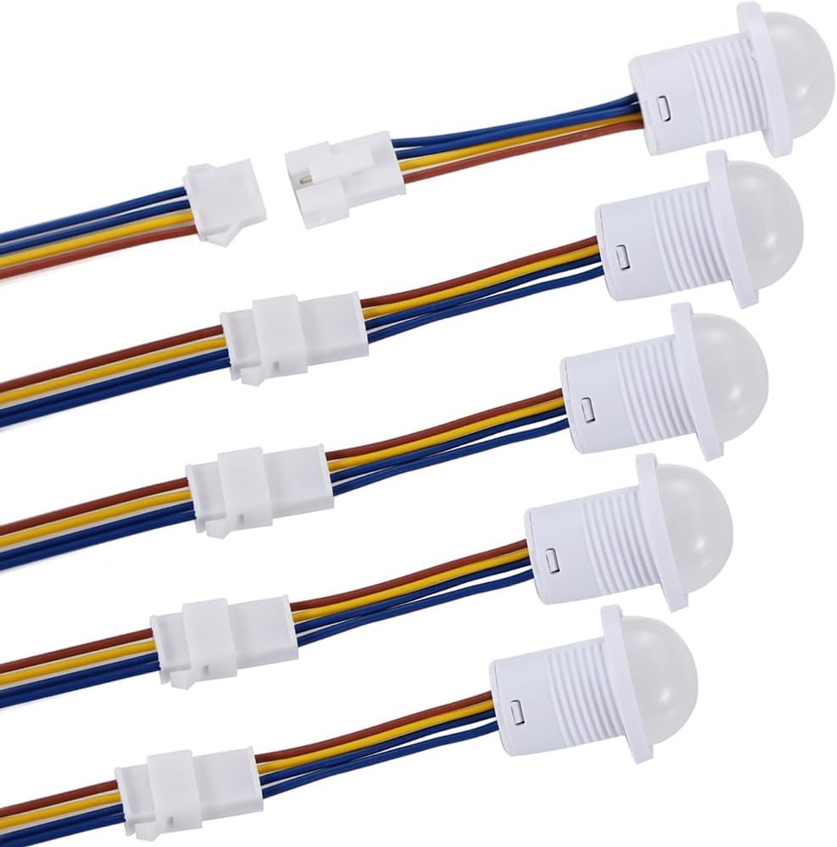 SnelShoppen - 5pcs PIR Infrarood Bewegingssensor Schakelaar 110V/220V Mini Infrarood Bewegingsdetector voor Binnengebruik Energiezuinig