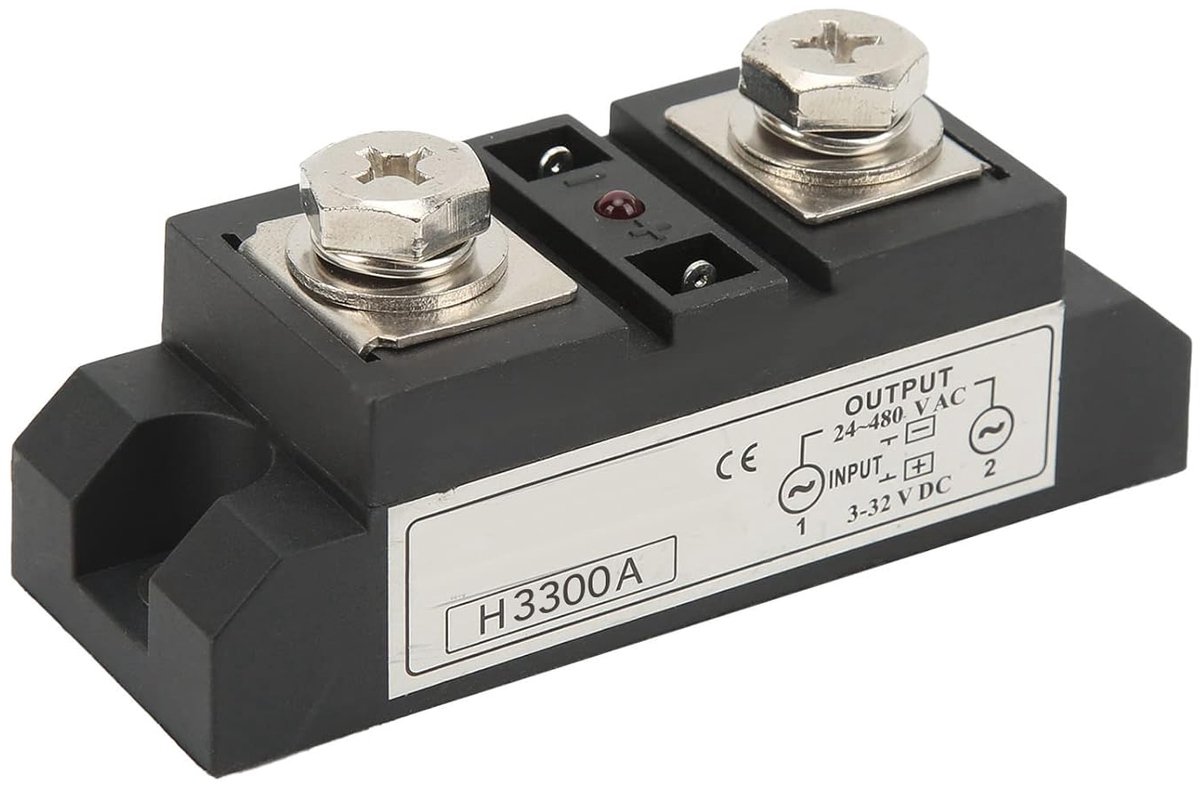 SnelShoppen - Solid State Relay DC naar AC 300A, Industriële SSR Relais met LED Indicator 3-32V Ingang 24-480V Uitgang, Betrouwbaar en Duurzaam