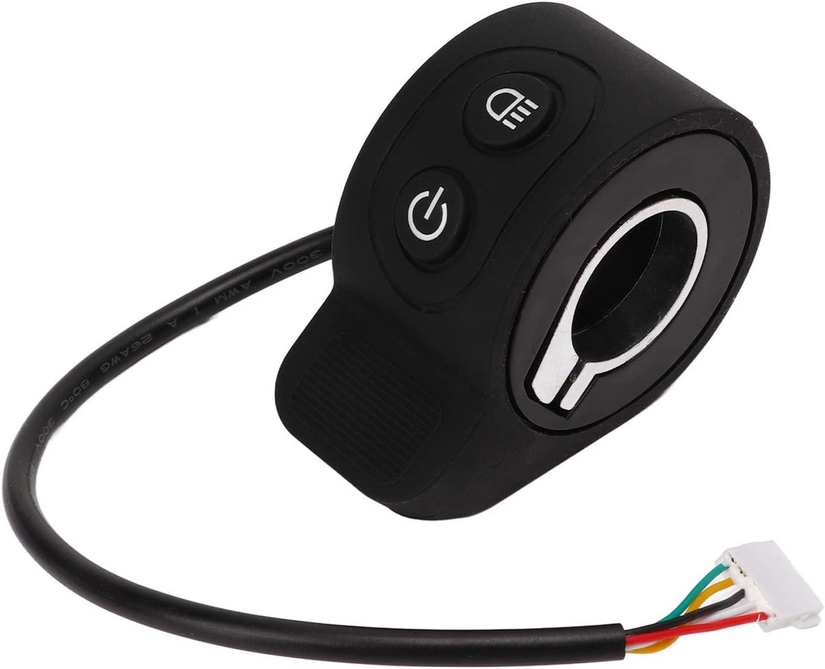 SnelShoppen - Scooter Finger Throttle Versneller Duimgas Zwart Anti-slip ABS Waterdicht Voor Elektrische Scooter Snelheidsregeling Veilig Rijden