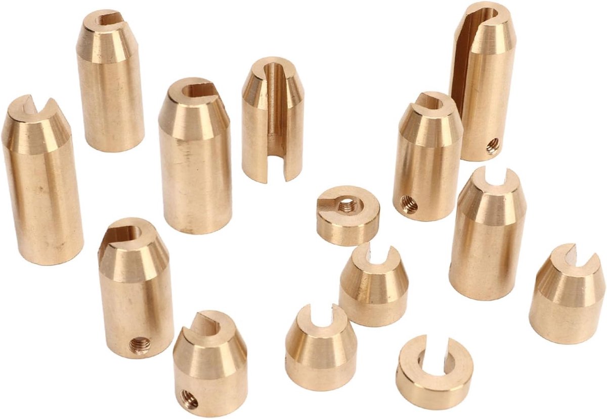 SnelShoppen - Brass Velg Spaken Balans Gewichten Set | Precisie Ontwerp | Duurzaam & Herbruikbaar | 14 Stuks | Motorfiets Spaken Gewichten voor Super