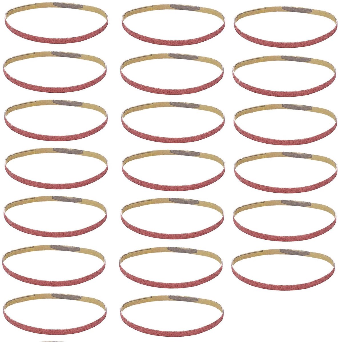 Schuurband 330x10mm - 20 stuks - 100# korrel - ideaal voor hout en metaalbewerking - ShopVlot