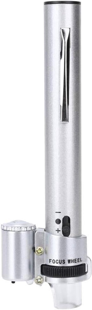 SnelShoppen - 100X Pen Type Microscoop Vergrootglas met LED Verlichting - Draagbare Mini Vergrootglas voor Thuis, Kantoor, Laboratorium en Juwelen
