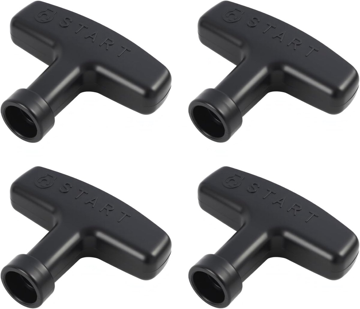 Trekstart hendel set van 4 - Zwart - Universele vervangingen voor benzinemotoren - Ideaal voor grasmaaiers - ShopVlot