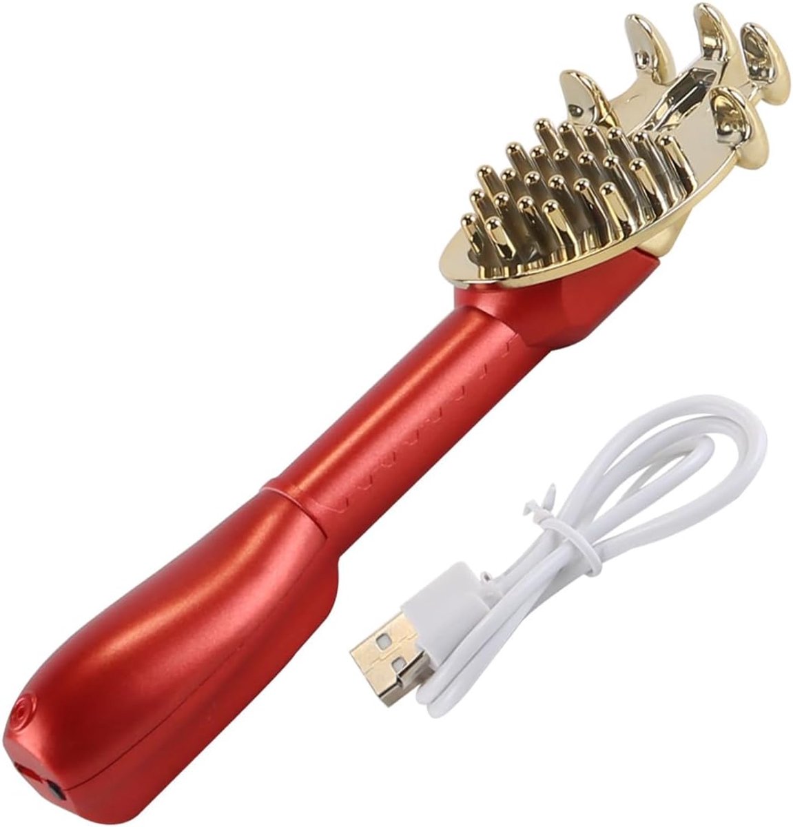 SnelShoppen - 45 cm Uitschuifbare Elektrische Rugkrabber - Effectieve Massagetool voor Rug en Lichaam - Ideaal voor Thuis en Op Reis - Rood