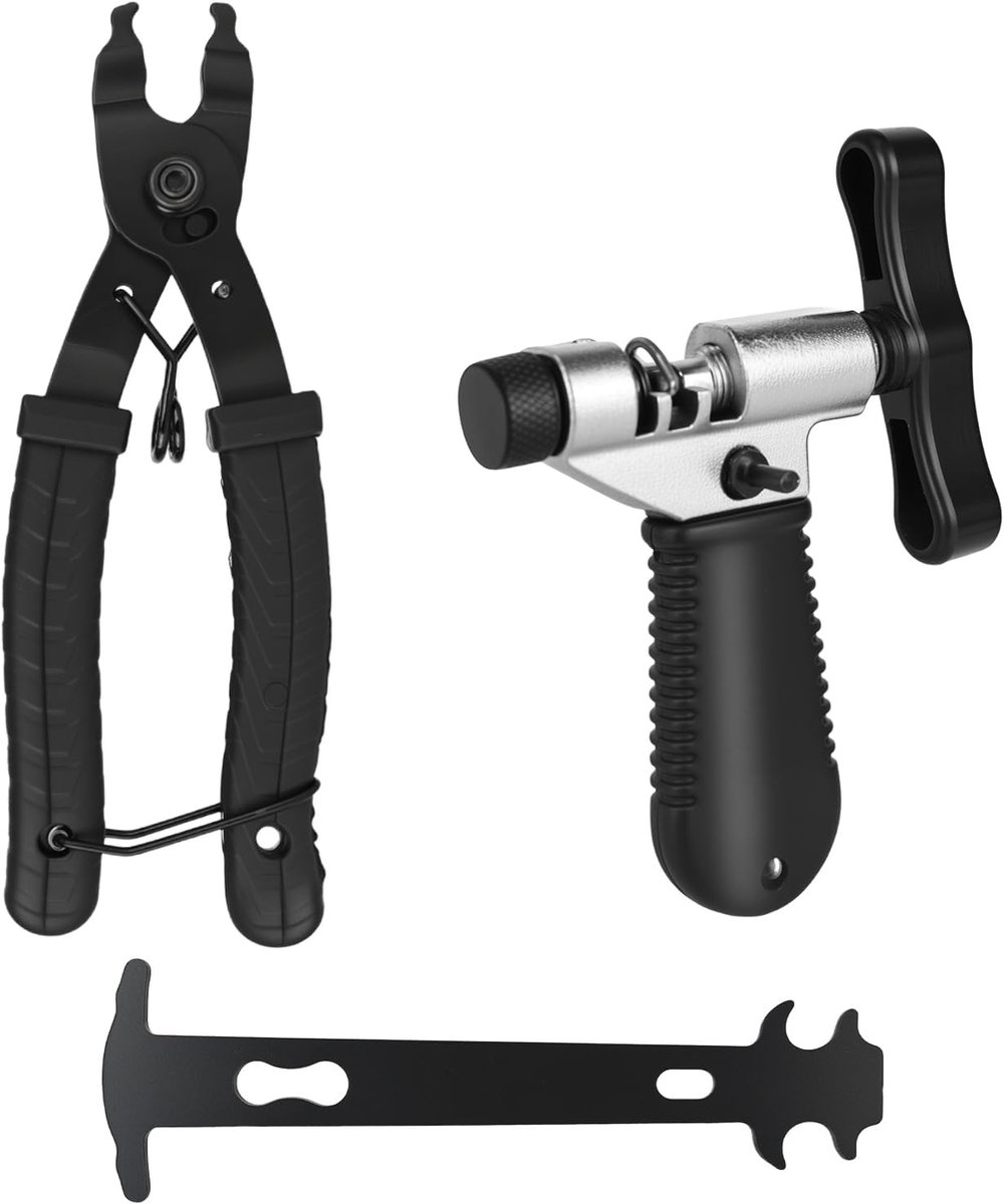 SnelShoppen - Fiets Ketting Reparatie Set, Ketting Lock Tangen, Ketting Pliers en 3 Pairs Fiets Kettingen, Rivets voor 6-12 Versnellingen Fiets Gereed