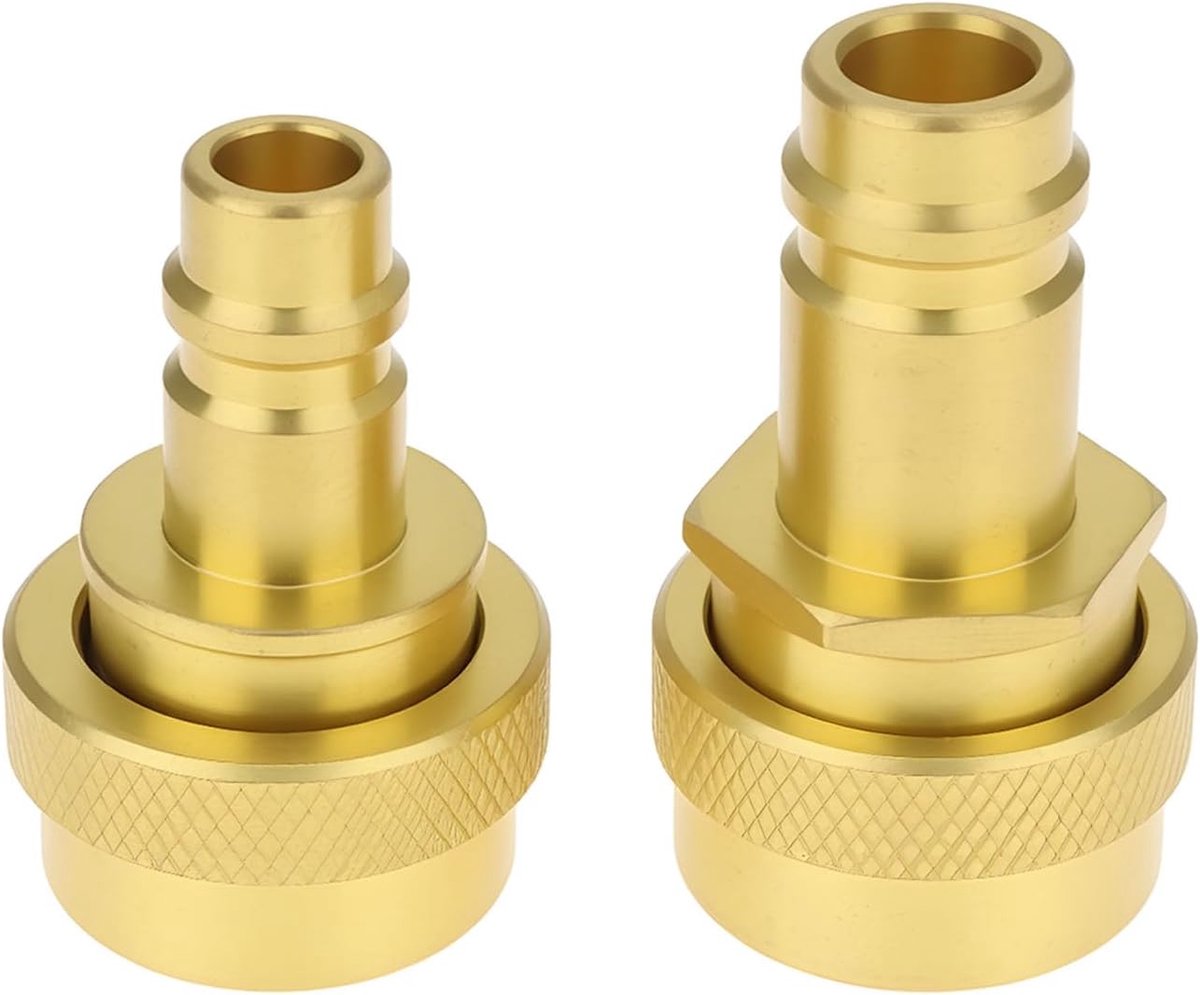 SnelShoppen - R1234yf naar R134a Adapter - Verstelbare Hoge en Lage Druk Connector voor AC Koelmiddel - 16mm/13mm, Hoogte 57mm/43mm