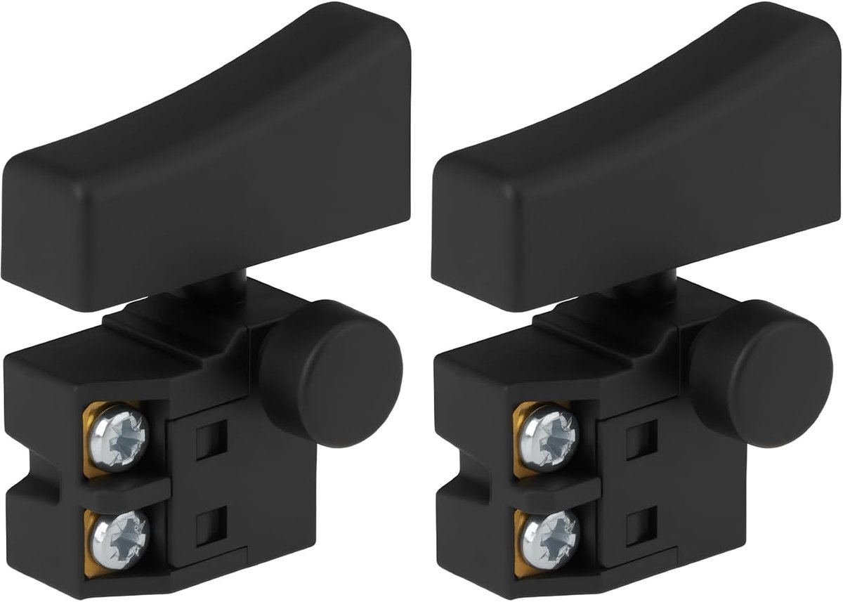 SnelShoppen - 2 stuks Elektrische Zaag Schakelaar AC250V 6A Trigger Stroom Controle Schakelaar voor Handboor, Elektrische Zaag, Slijpmachine