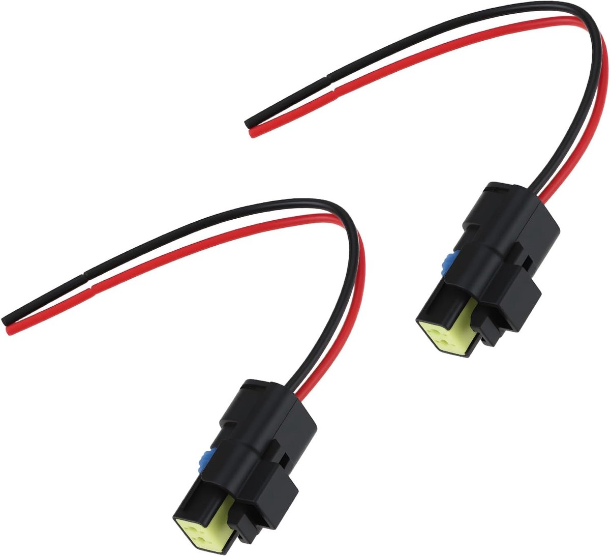 SnelShoppen - 2 Pack 2-Pins Temperatuursensor Stekker Geschikt voor Peugeot 107 206 207 208 307 308 - Hoogwaardige Kwaliteit, Betrouwbare Verbinding