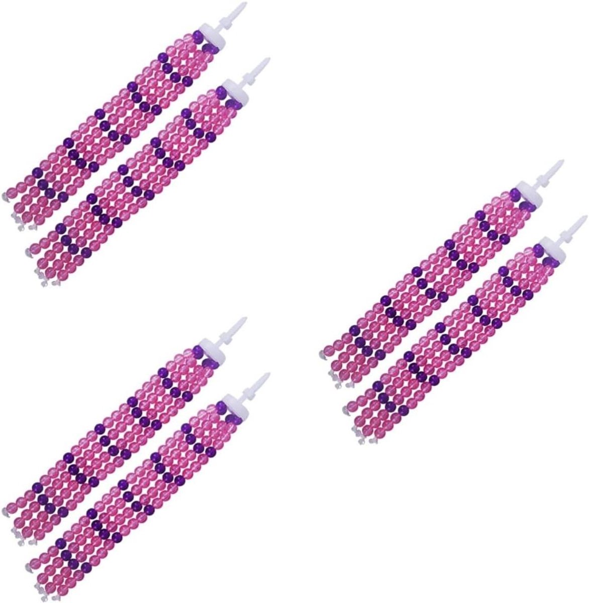 Kinderfiets Streamers Fietsstuurlintjes Kwastjes Fiets Decoratie Universele Pasvorm 22x3.3x2CM Roze