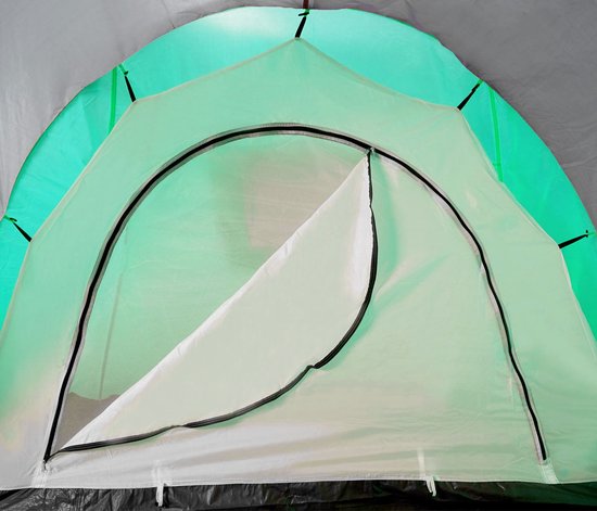 Campingtent Loksa, 4-persoons koepeltent iglo tent festivaltent, 4 persoons ~ groen van Camping — afbeelding 3