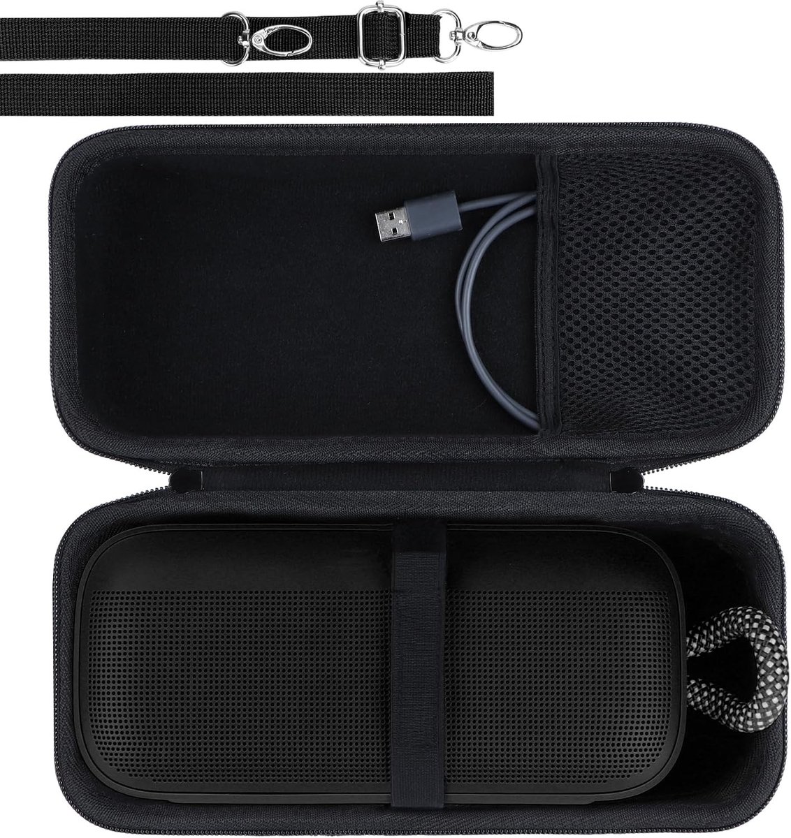 Duurzaam Etui voor Bose SoundLink Plus Draagbare Speaker - Bescherming, Stijl en Functionaliteit