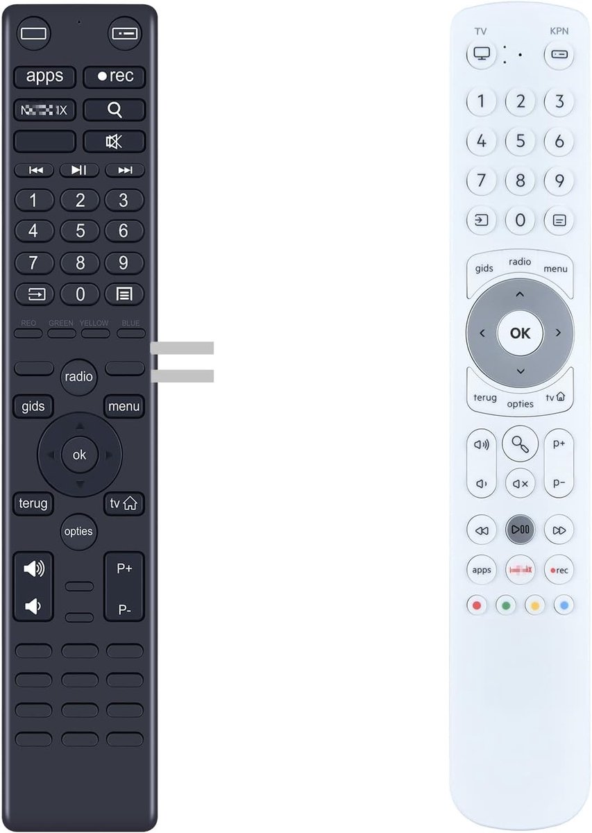 Afstandsbediening voor KPN interactieve TV - universeel - vervangt oude of verloren afstandsbediening - ShopVlot