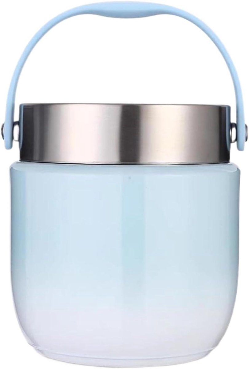 Voedselcontainer - Thermosfles Maaltijd - Maaltijden Warm Houden - Lekvrij Met Siliconen - 1200ml - Blauw