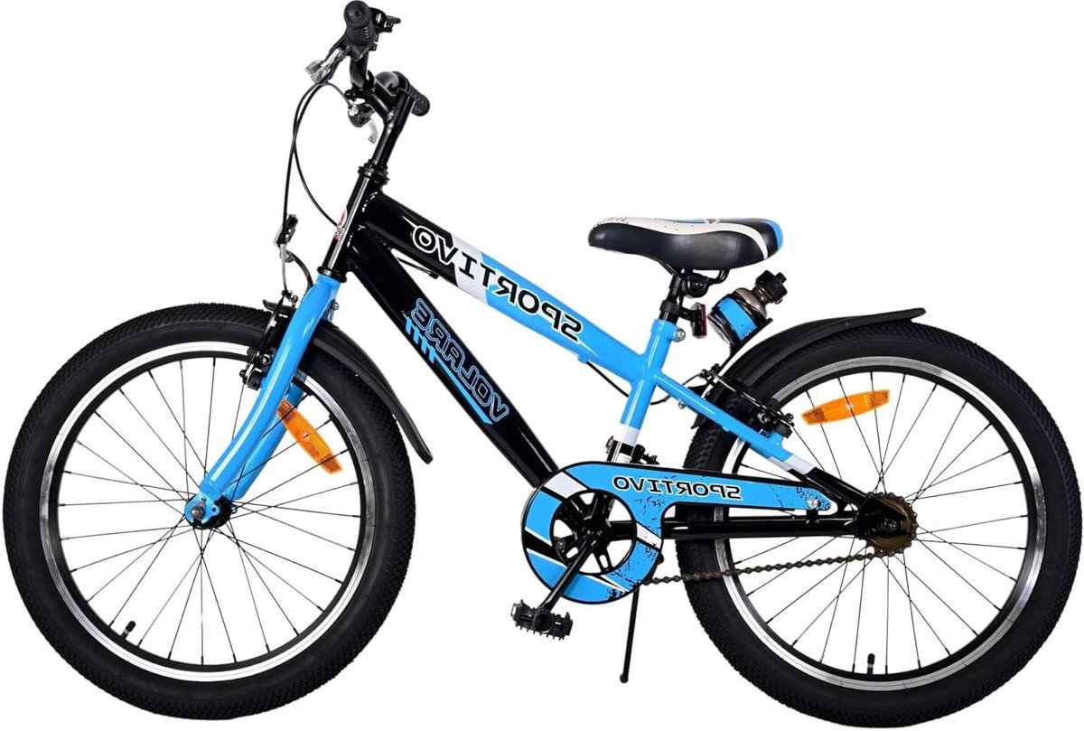 Kinderfiets Jongensfiets Fiets Fietsen Buiten Twee Handremmen 20 inch Blauw