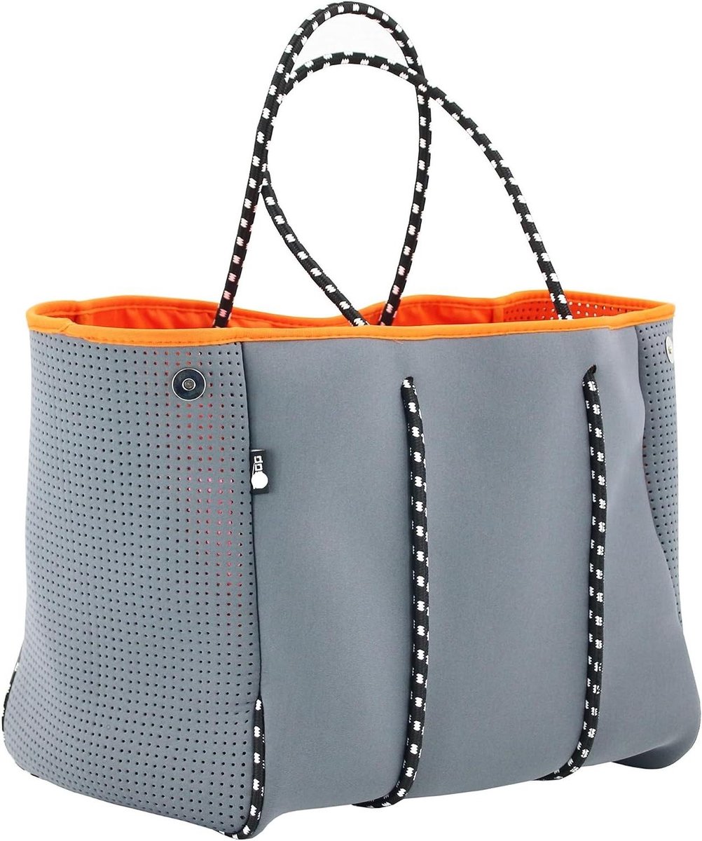 Neopreen Strandtas - Draagtas Binnenzak - Strand Dagtrips - Waterbestendige Binnenzak - X-Large - Grijs